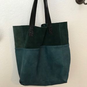 Teal Leather Bag